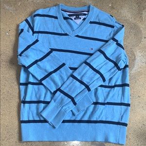 Tommy Hilfiger Blue Striped Sweater, Unisex
